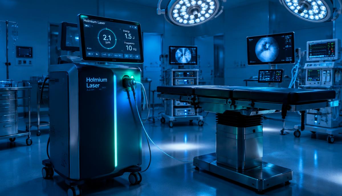 Sala operatoria con laser a olmio per l'intervento HoLEP di enucleazione prostatica